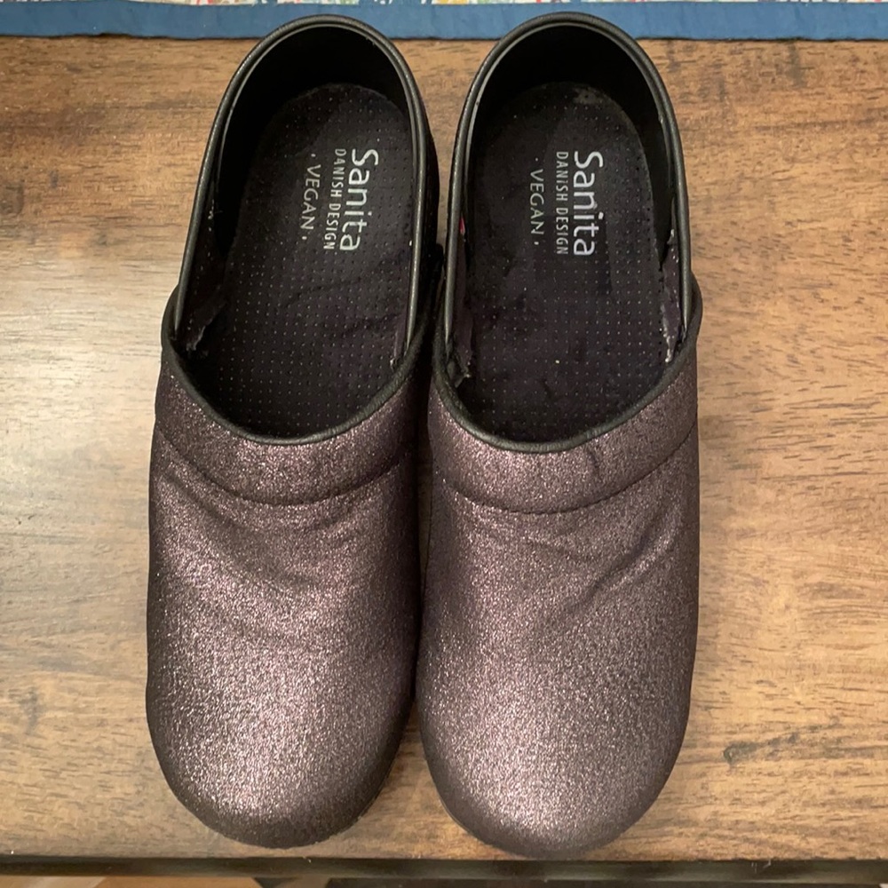 Sanita vegan glittered shoes